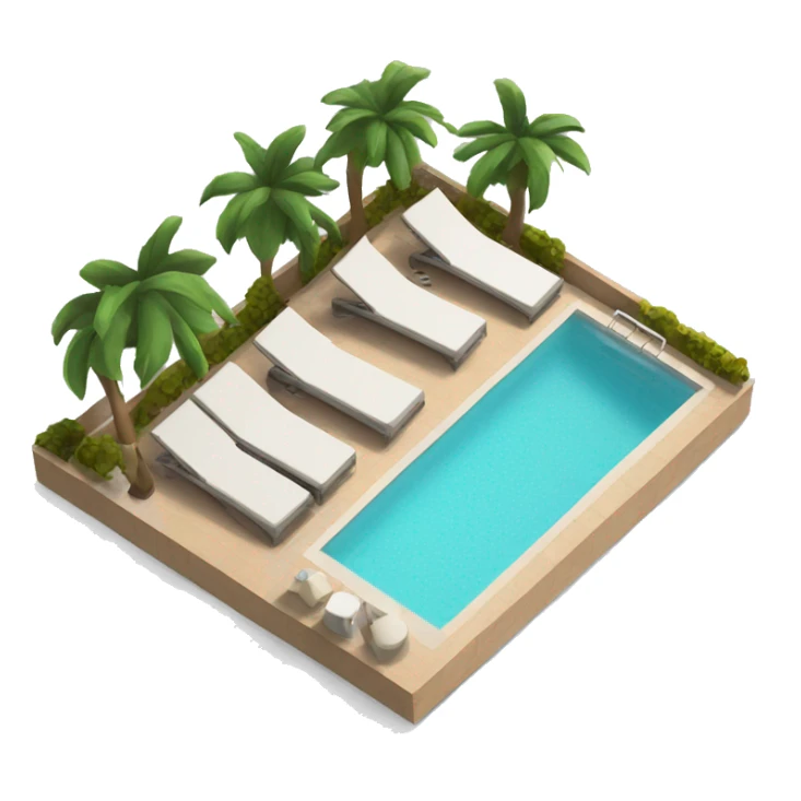 hotel minimalista con piscina relax sticker