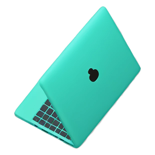 Turquoise Laptop sticker