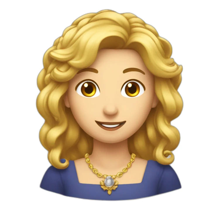 reine amicale qui boit une bière sticker