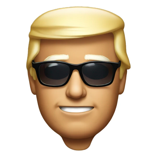 Trump with sunglasses  sticker