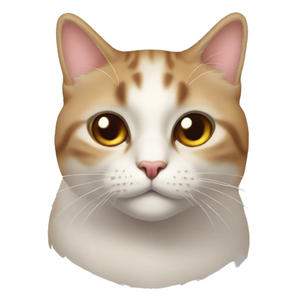 la tête d’un chat avec pleins de coeur sur lui  sticker