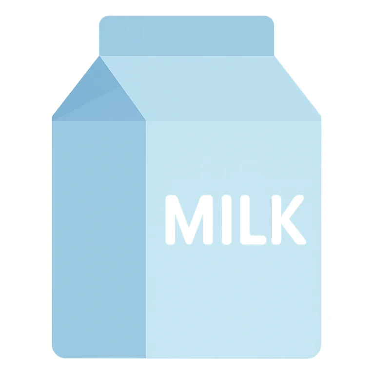 carton of milk sticker