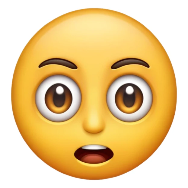 Emoji that looks wired/hyped up. Might have taken an upper sticker