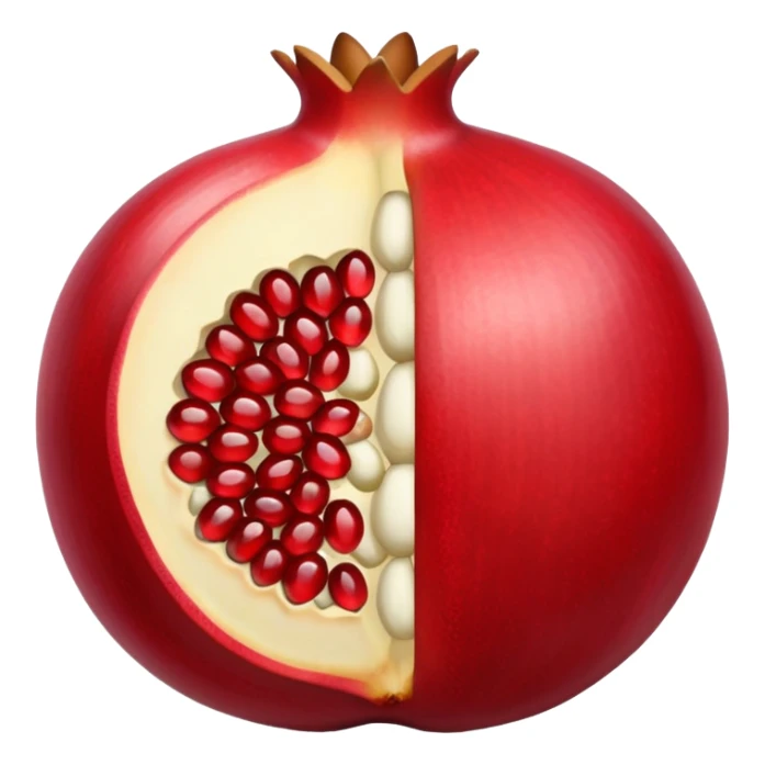 i want to create an emoji of pomegrenate open  sticker