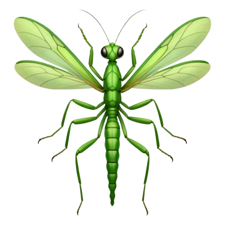 mantide religiosa visione semi laterale semi  frontale sticker