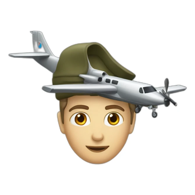 un avion de chasse sticker