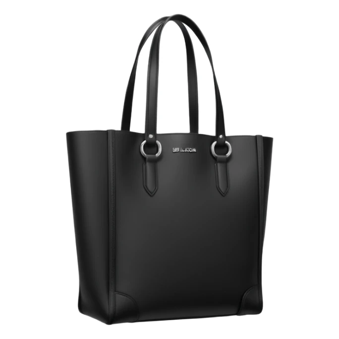 city tote bag from Balenciaga black with straps sticker