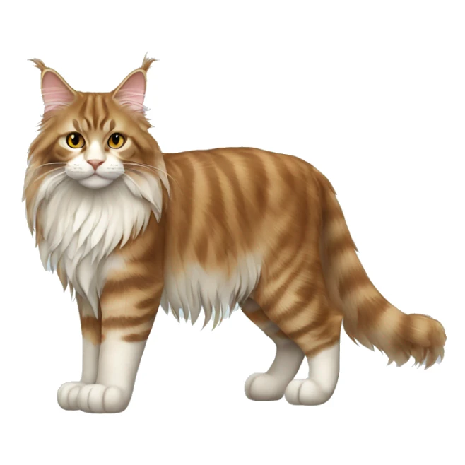 Maine Coon Cat Breed Full Body sticker