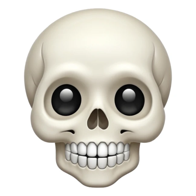 
Cute kawaii skull  cartoon -style/cute and transparent for a sticker 
 
 sticker