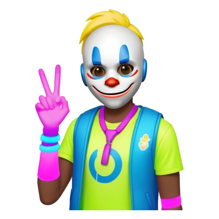 character from the game payday at a rave sticker