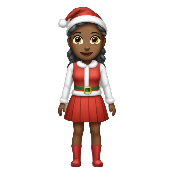 Christmas girl outfit sticker