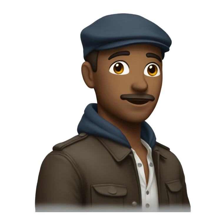 cliché of a parisian man  sticker