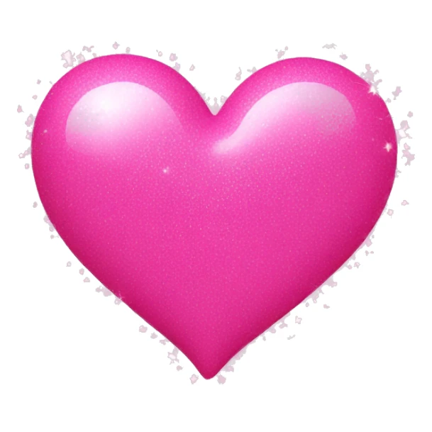 Sparkly pink hearts  sticker