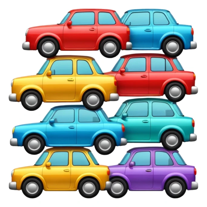 On top of cars sticker