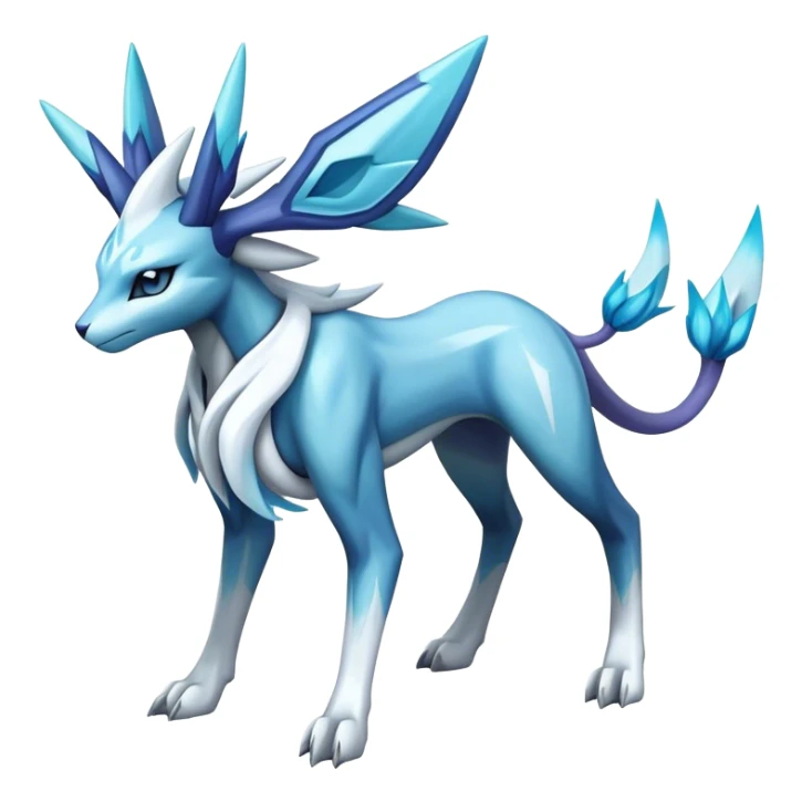 dialga-suicune-Glaceon-hybrid, full body sticker