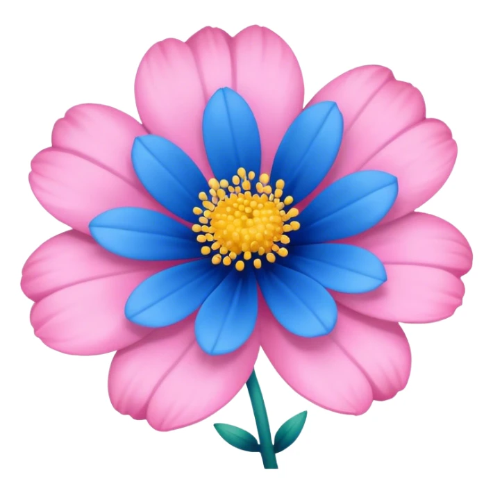 Felicia amelloides flower blue pink sticker