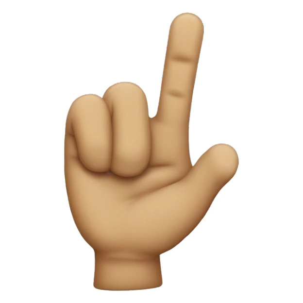 Westcoast finger crossed emoji  sticker