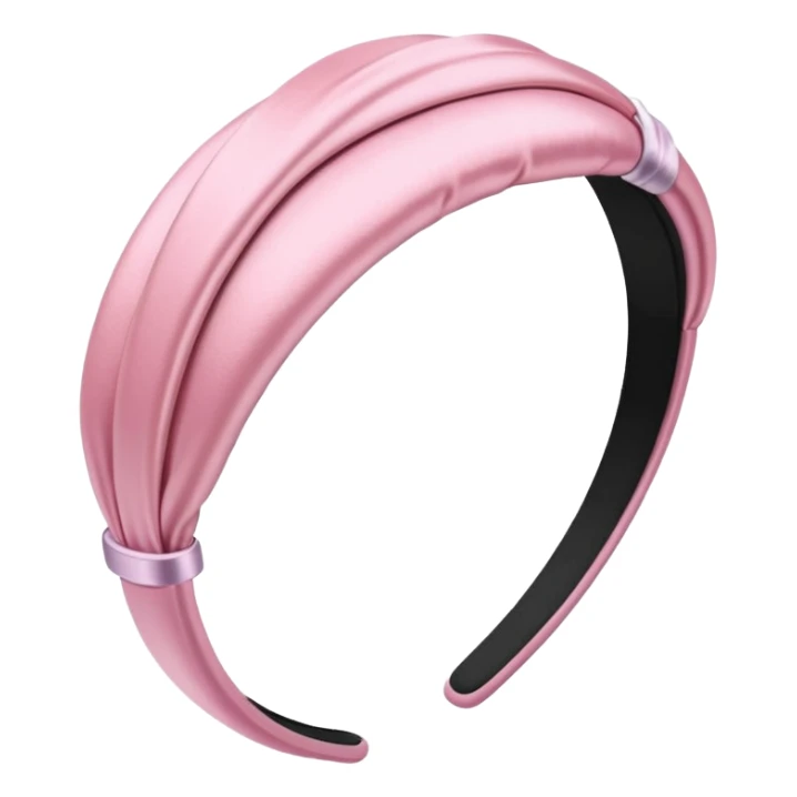 pastel pink satin hair band sticker