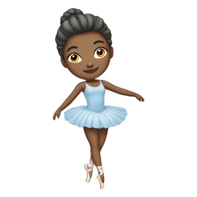 ballerina with pastel blue clothing sticker