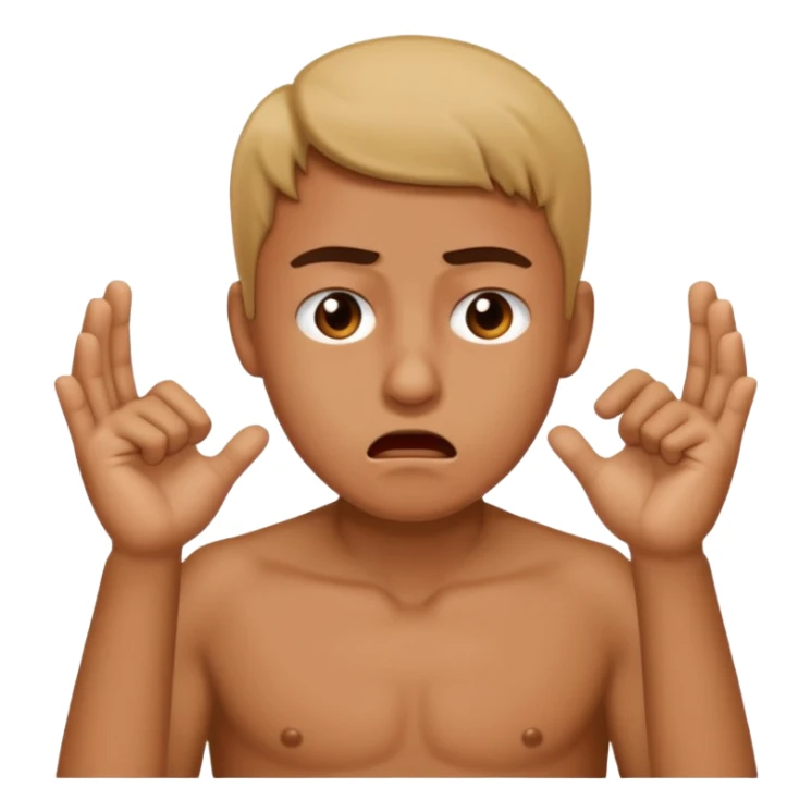 Person making a self choking gesture because of annoyance  sticker