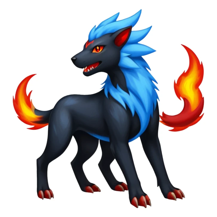 Luxray-Manectric-Houndoom-Pokémon-Fakémon-hybrid-creature sticker