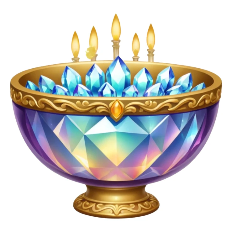 a bowl of blinged crystal sticker