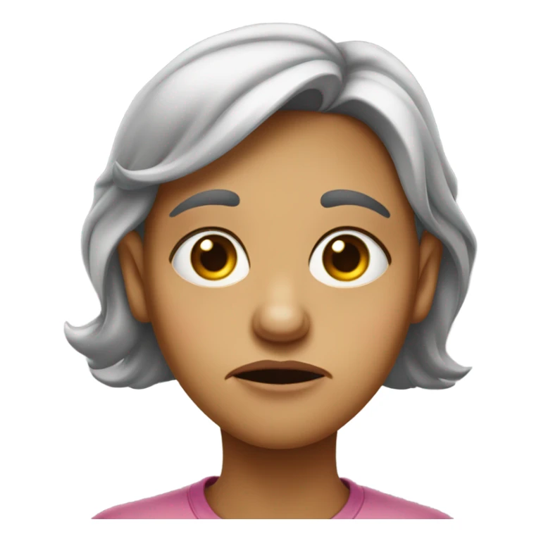 A girl that is disgusted sticker