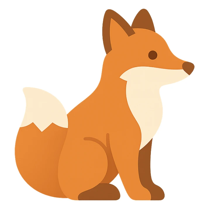 Fox sticker