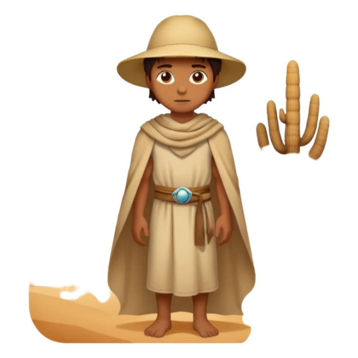 person living in dessert sticker