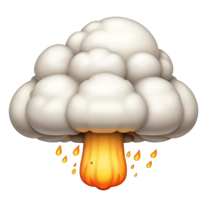 Mushroom cloud sticker