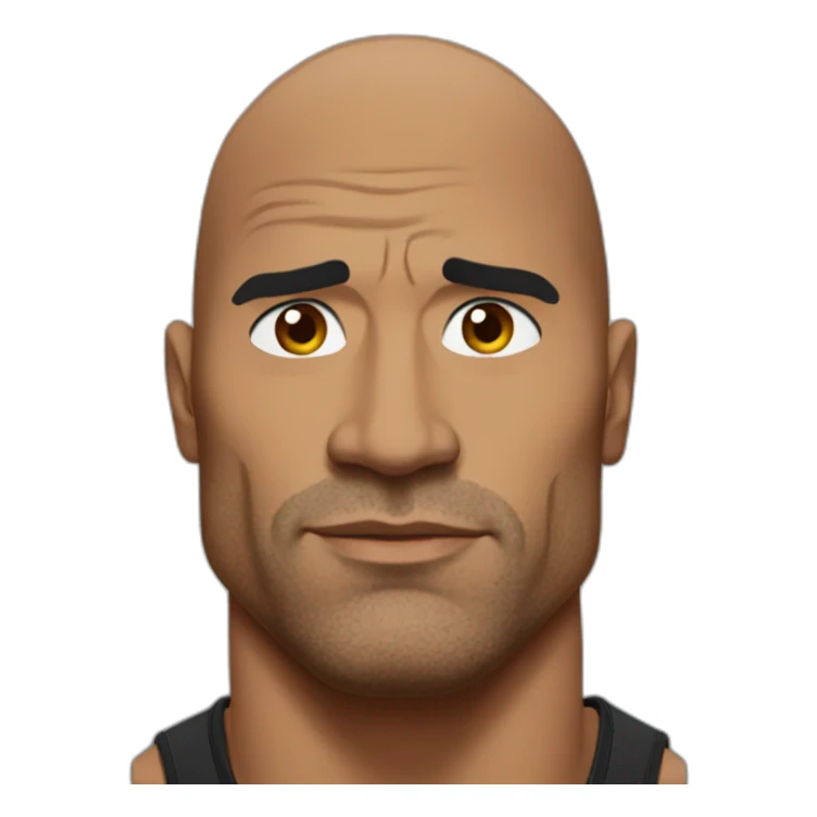 The Rock raising eyebrow sticker