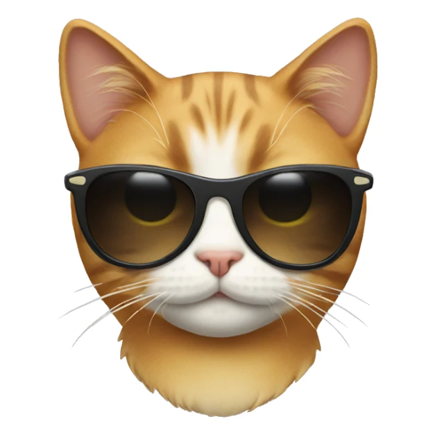 Cat with sunglasses sticker