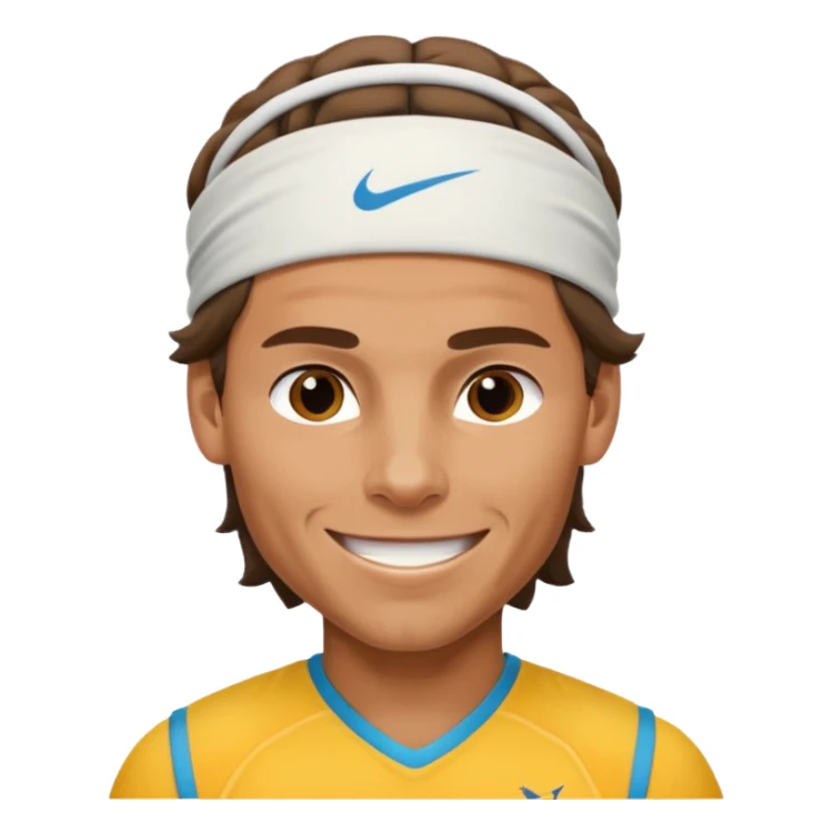 rafael nadal half body with head band,half body sticker