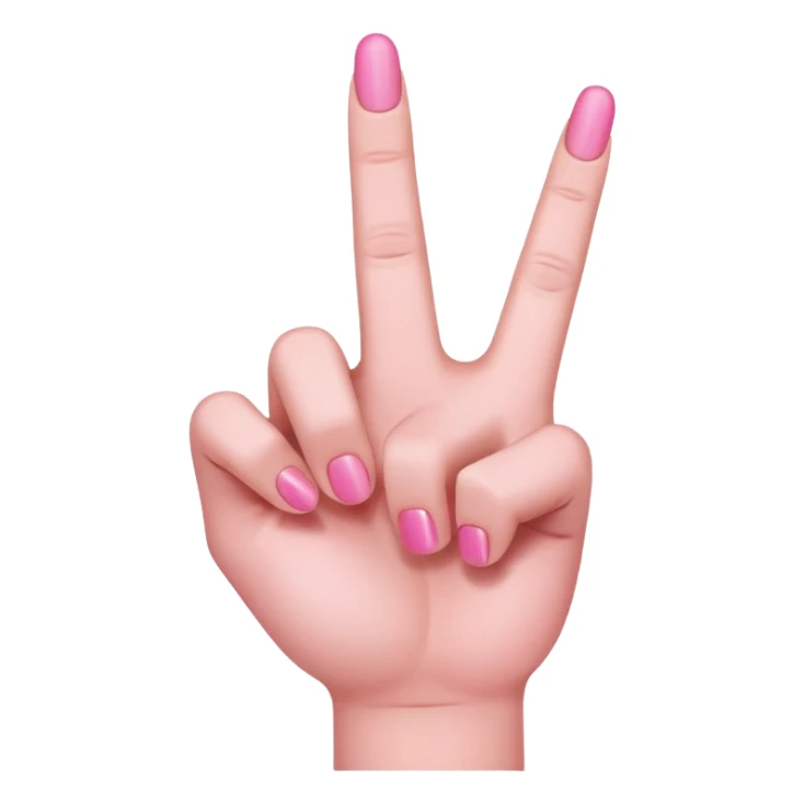 Pink hand holding up middle finger  sticker
