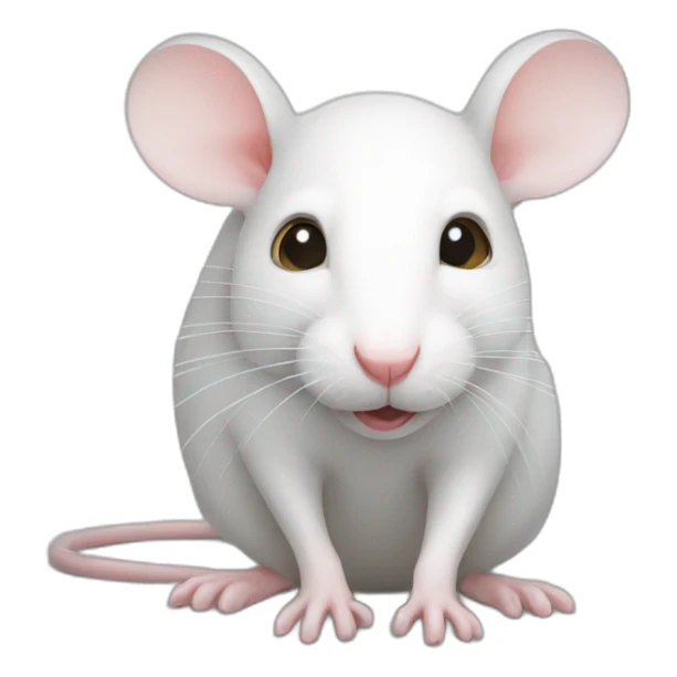 white rat sticker