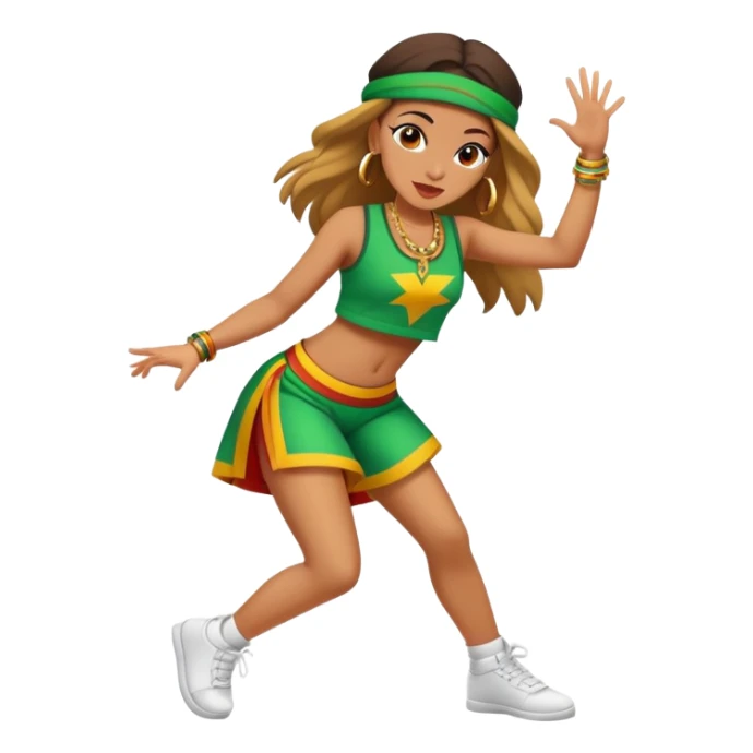A girl dancing reggaeton  sticker