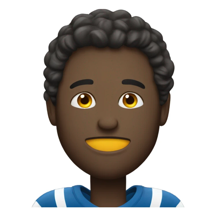 Man dreaming about football sticker