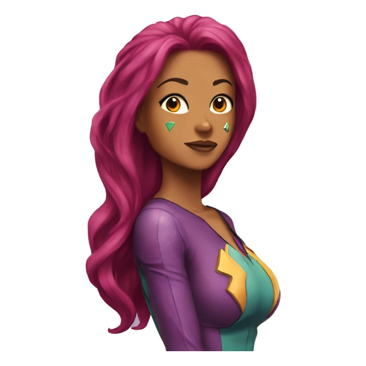 Starfire from the starfire’s series of comics sticker