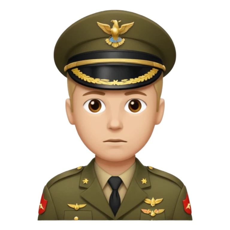 Quiero un 👮🏻‍♂️ pero uniformado de soldado sticker