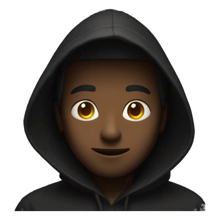 a guy with a hoodie in the dark  sticker