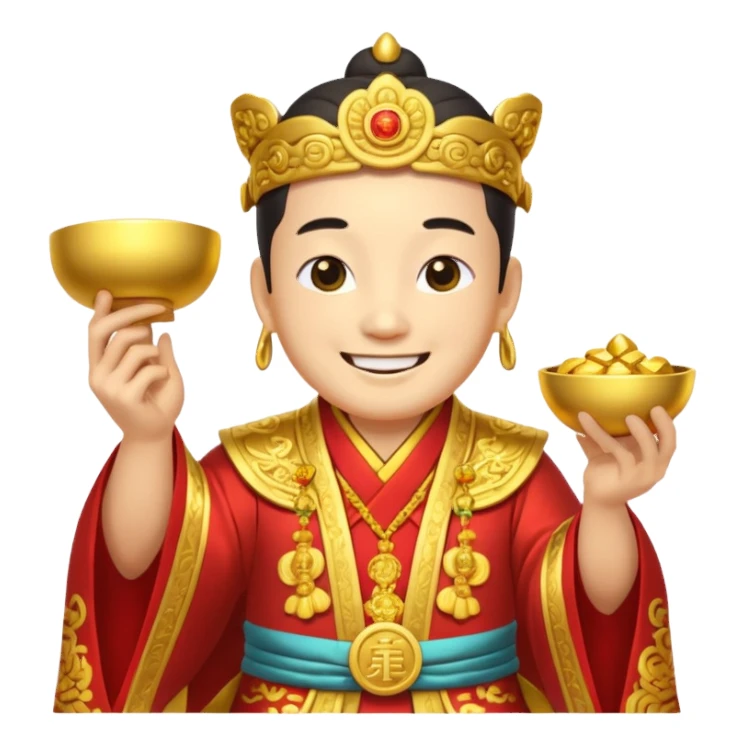 Chinese God of Wealth sticker