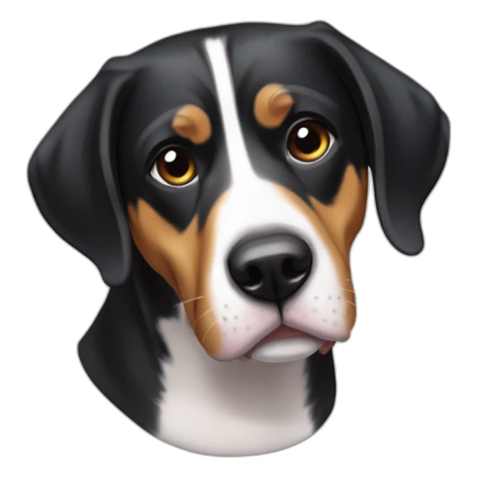 Eating Entlebucher zennenhund sticker