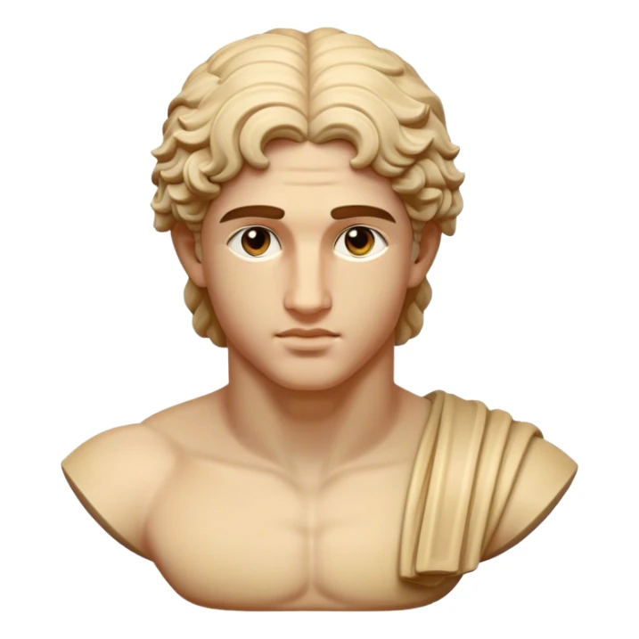 greek sculpture male adonys  sticker