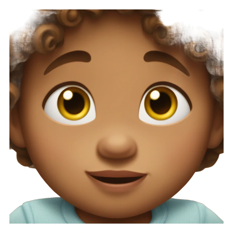 Pixar baby with curly brown hair sticker