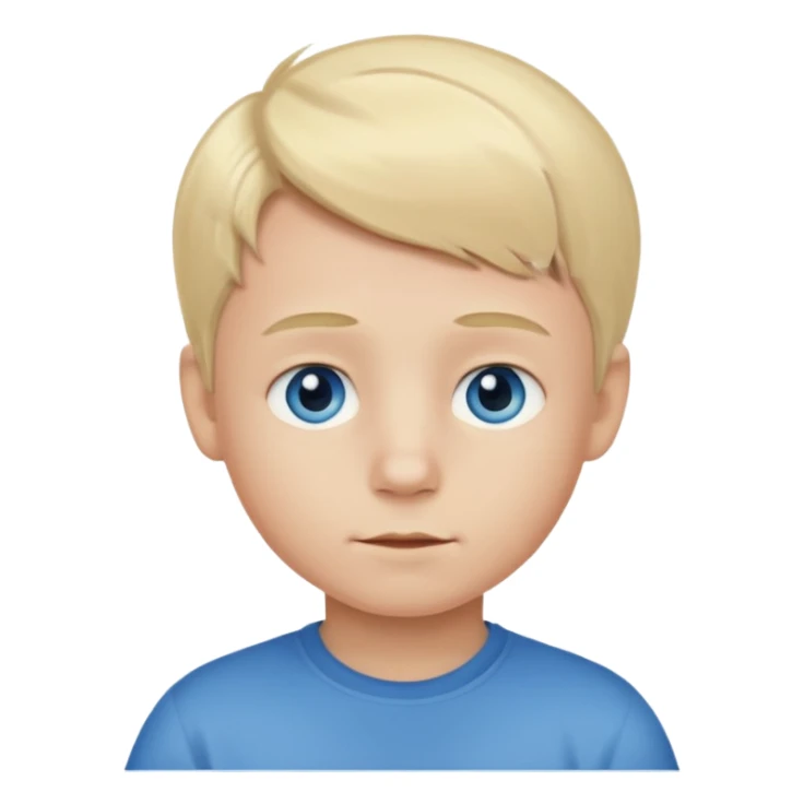 Niño pequeño muy rubio claro sticker