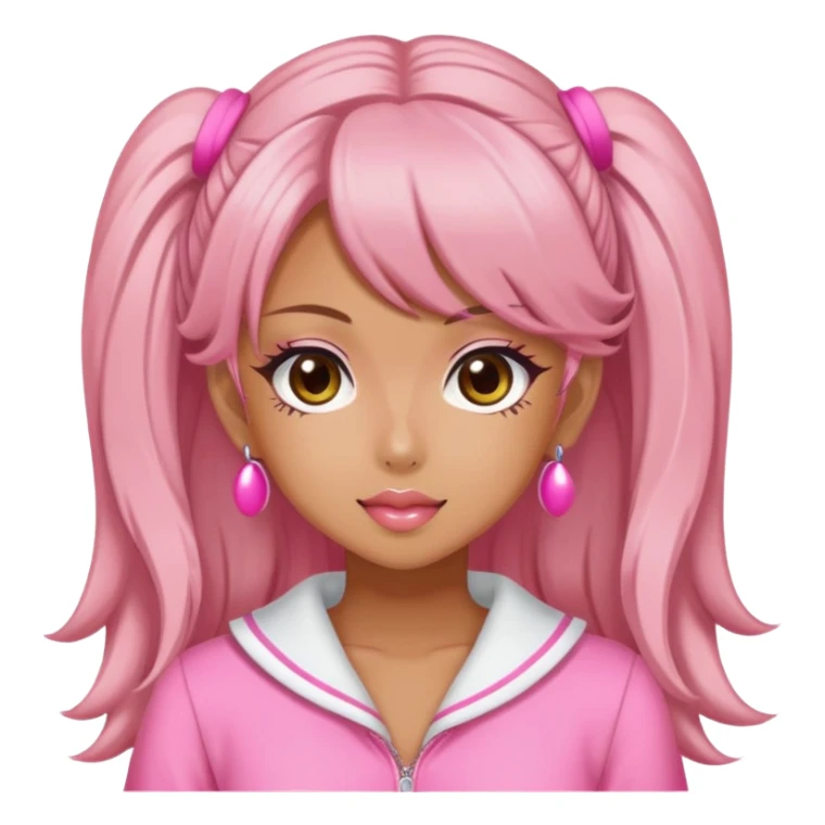 pink gyaru girl sticker