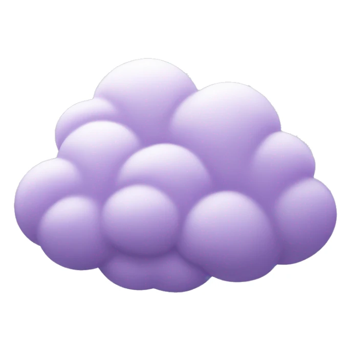 Lilac cloud sticker