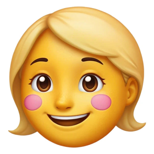 Side profile of a smiling emoji with hyperpigmentation on the aid or her face sticker
