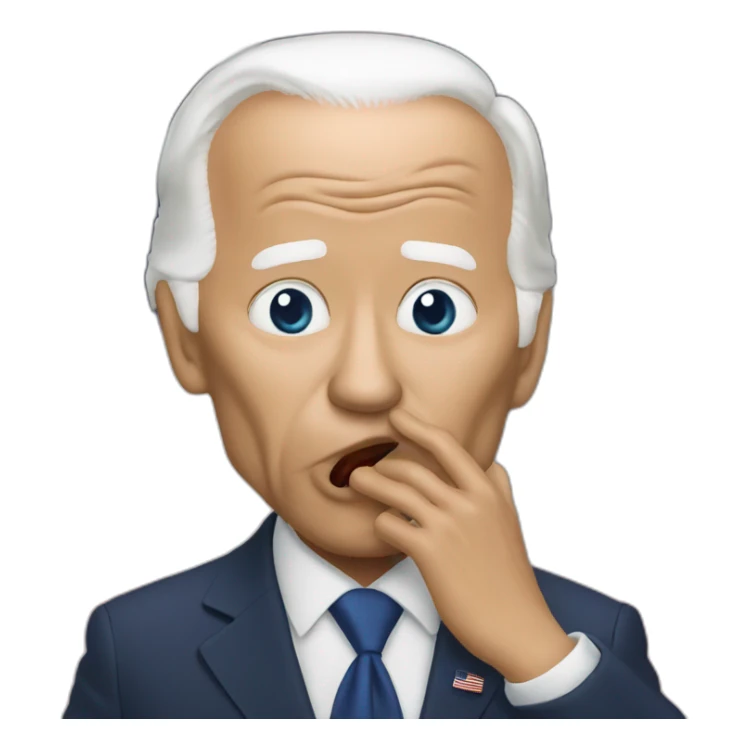 Biden sending kiss to aliens sticker
