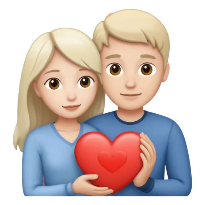 persone che si abbracciano 🫂 con cuore bianco 🤍  sticker